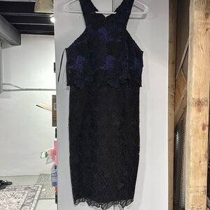 Brand new navy and black lace Trina Turk dress